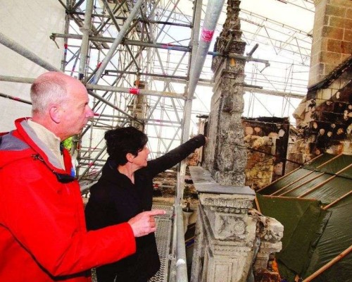 Reconstruction du château de MONTCHAUDE