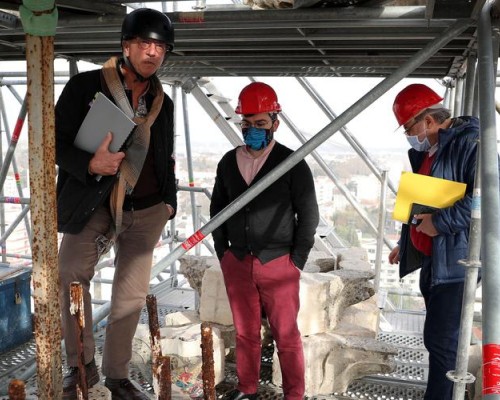 Flèche de l'église Saint-Amand de Caudéran